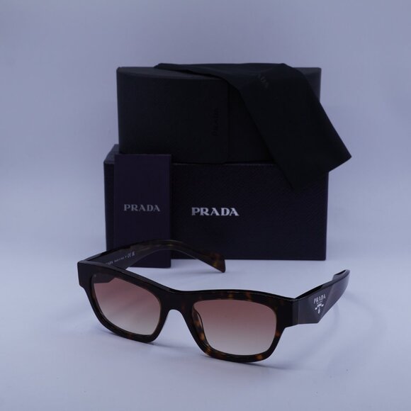 Prada PRB09S 17N50L Sunglasses Root Havana Butterfly Frame, Brown Lenses - Picture 10 of 10